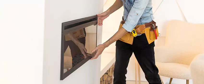 Metal Fireplace Installation in Wake Forest, North Carolina