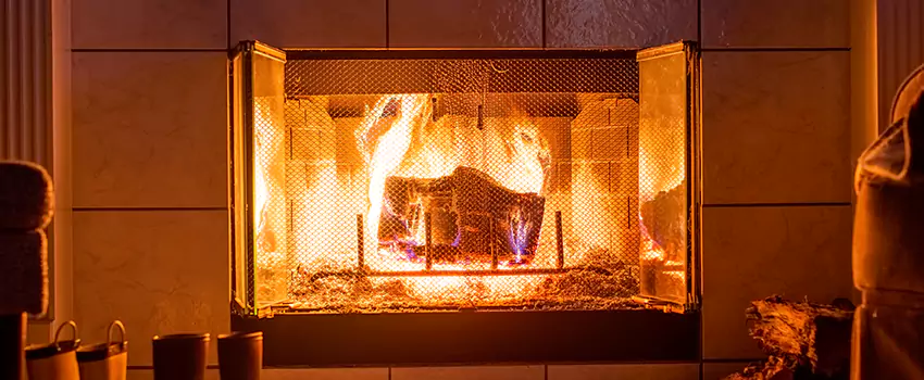 Mendota Hearth Landscape Fireplace Installation in Wake Forest, North Carolina