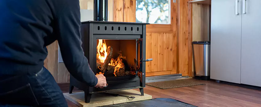 Open Hearth Wood Fireplace Installation in Wake Forest, NC