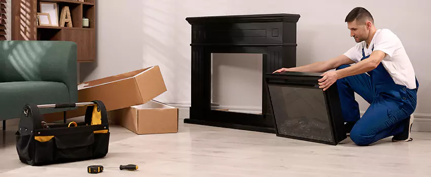 Old Rusted Metal Fireplace Repair And Replacement in Wake Forest, NC